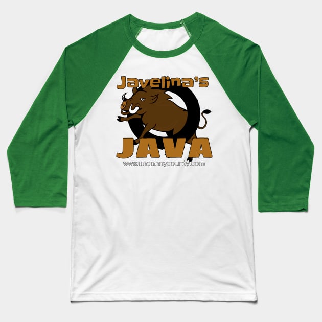 Javelina's Java Baseball T-Shirt by UncannyCounty